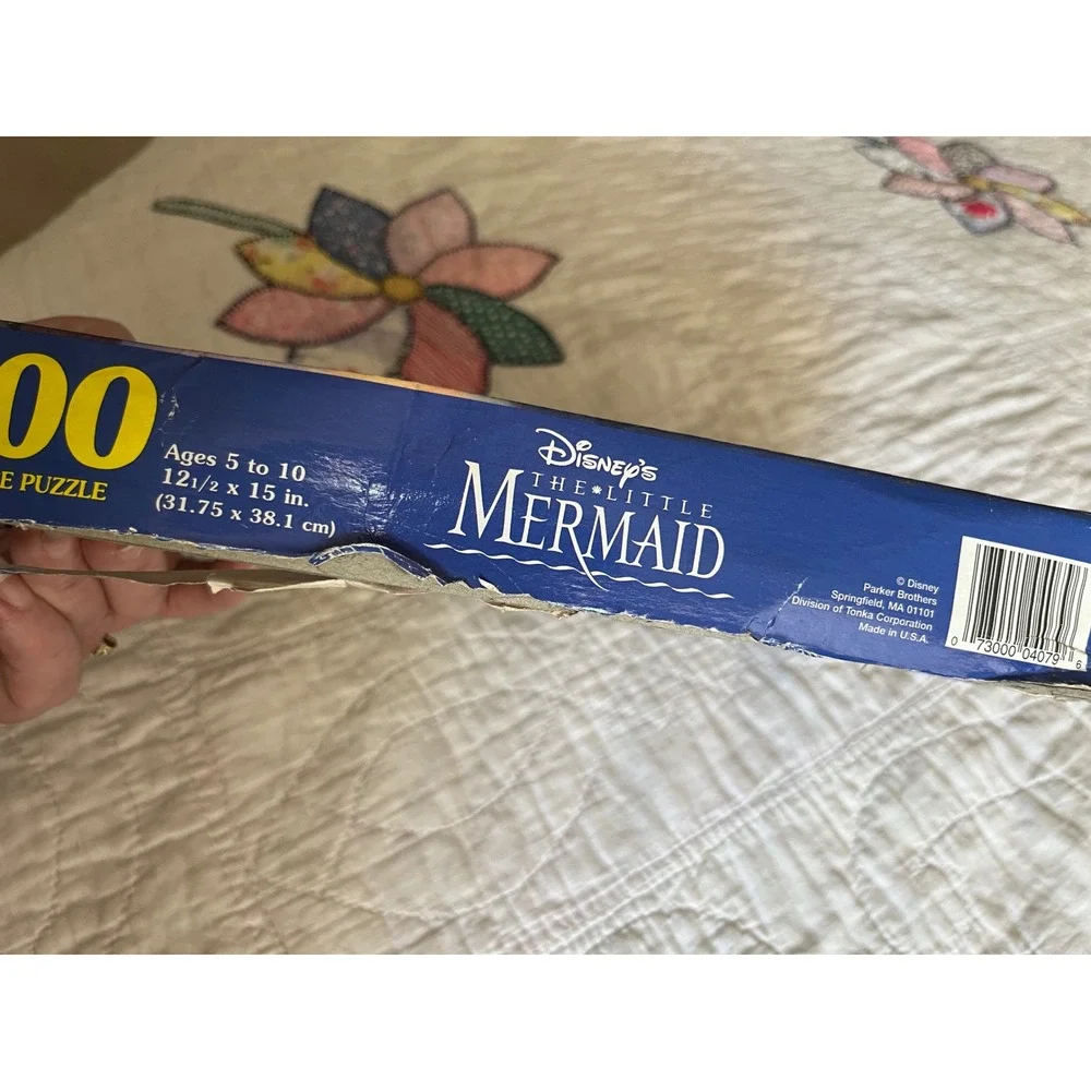 Vintage Disney The Little Mermaid 100 Piece Jigsaw Puzzle Parker Brothers 4079A